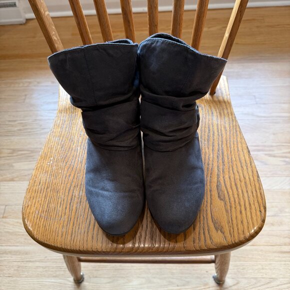 Cloudwalkers - Women's Serena Ankle Boots - Grey Suede-Look - Picture 1 of 6